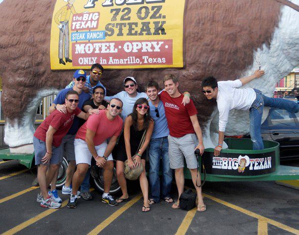 텍사스에서 All you can eat Stake 를 먹고